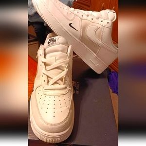 Size 10.5 Nike Air Force 1's '07 Cream Off White